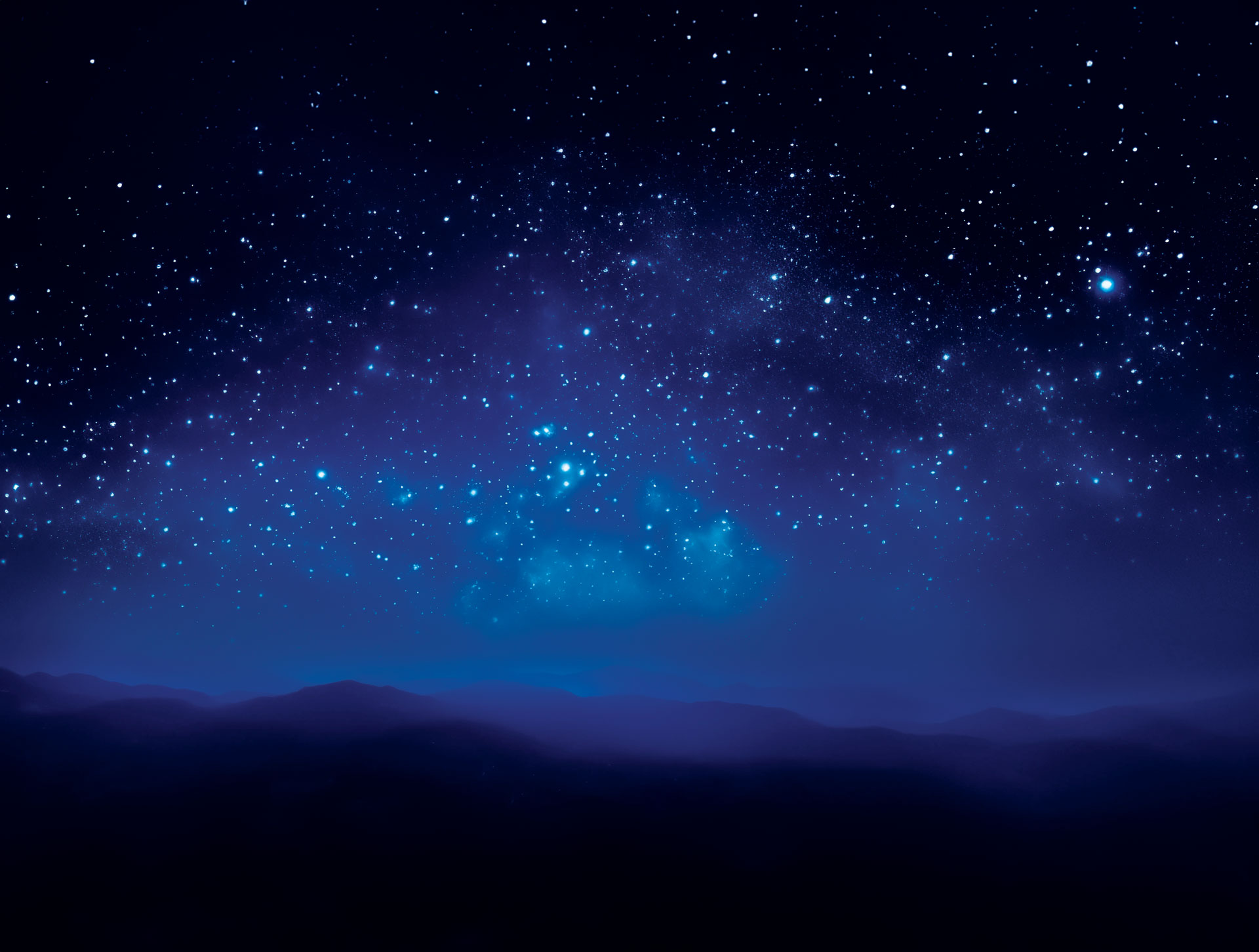 starry night sky photo